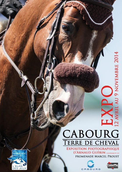 affiche Cabourg expo Terre de cheval