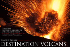 Affiche expo DESTINATION VOLCANS